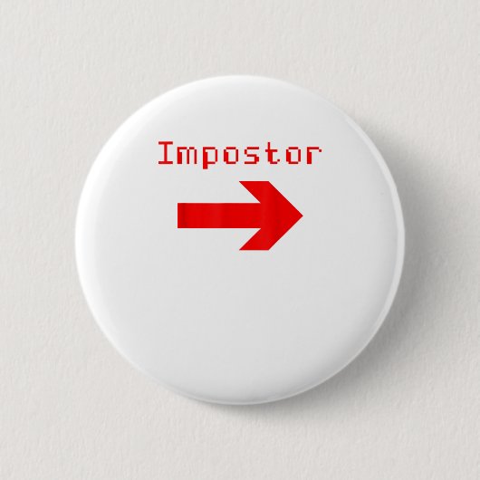 Impostor - Funny Video Game Apparel Button (Vorderseite)