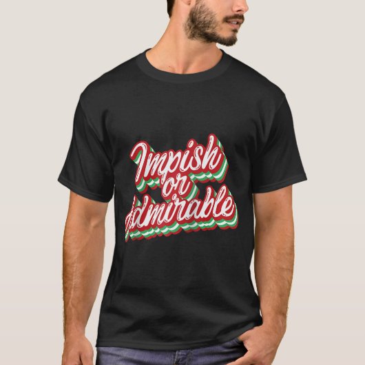 Imprägnierendes oder bewundernswertes Weihnachtsfe T-Shirt (Vorderseite)