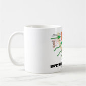 Imprägniert mit Ideen (Samenzellen-Ei-Düngung) Kaffeetasse (Links)