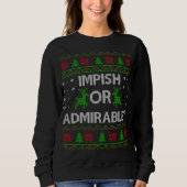 Imprägnierte oder bewundernswerte Weihnachten Weih Sweatshirt (Vorderseite)