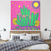 Impresión Acrílica de cactus Leinwanddruck (Insitu (Schlafzimmer))