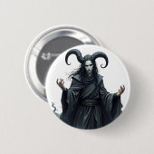 Impresión de Arte de Olas Retro Vibrantes - Diseño Button (Vorne & Hinten)