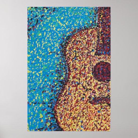 Impresionist Guitar Print / Poster (Vorne)