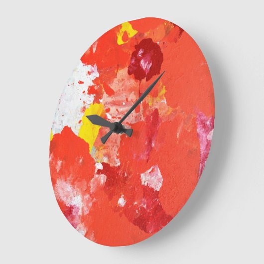 'Impress Me' Abstrakte Kunstuhr Große Wanduhr (Winkel)