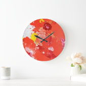 'Impress Me' Abstrakte Kunstuhr Große Wanduhr (Zuhause)