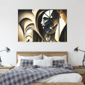 Impressão em Tela Abstract Realism Leinwanddruck (Insitu (Schlafzimmer))