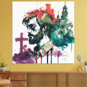 Impressão em Tela Leinwanddruck (Insitu (Wohnzimmer))