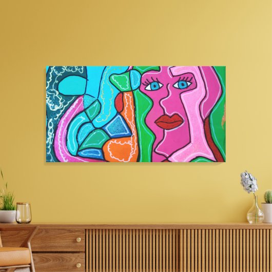 Impressão em Tela Leinwanddruck (Insitu (Wohnzimmer))