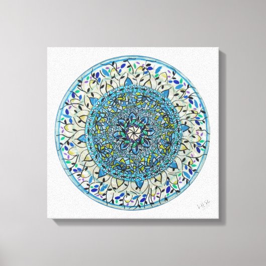 Impressão Em Tela Mandala Essência Floral Leinwanddruck (Vorderseite)