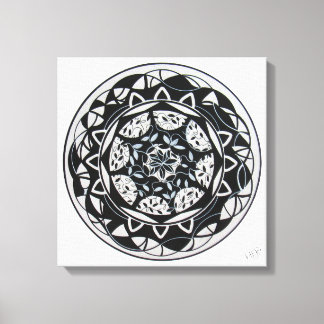 Impressão Em Tela Painel Mandala Serenidade Floral Leinwanddruck