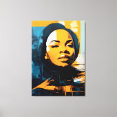 Impressão Em Tela Quadro Rosto de mulher Abstrato Leinwanddruck (Vorderseite)