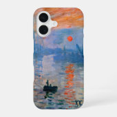 Impression by Claude Monet – Personalized Art iPhone 16 Hülle (Rückseite)