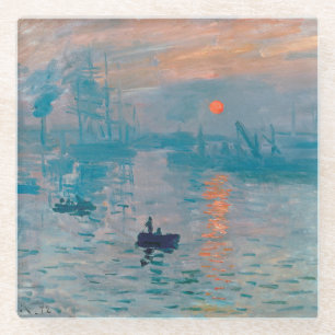 Impression Sonnenaufgang Claude Monet Glasuntersetzer