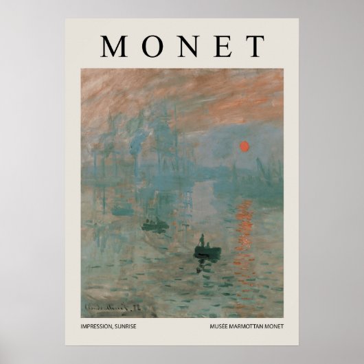 Impression Sonnenaufgang Poster (Vorne)