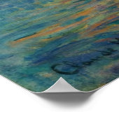 Impression, sunrise by Claude Monet Poster (Ecke)