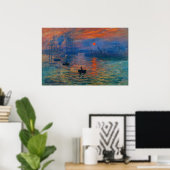 Impression, sunrise by Claude Monet Poster (Heimbüro)