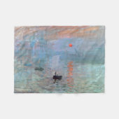 Impression, Sunrise, Claude Monet, 1872 Fleecedecke (Vorderseite (Horizontal))