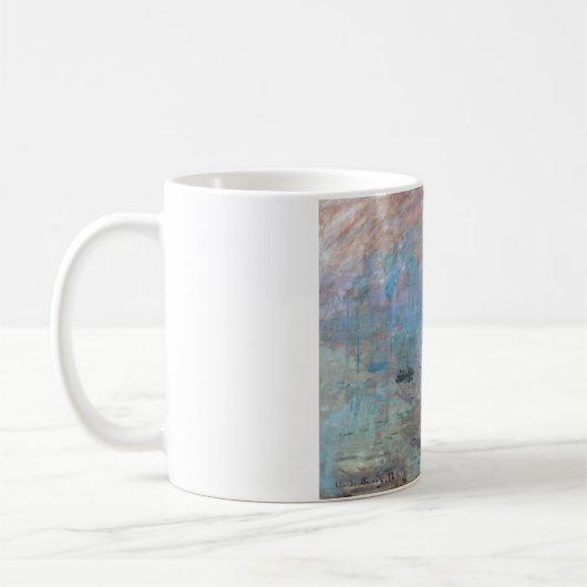Impression, Sunrise, Claude Monet, 1872 Kaffeetasse (Links)