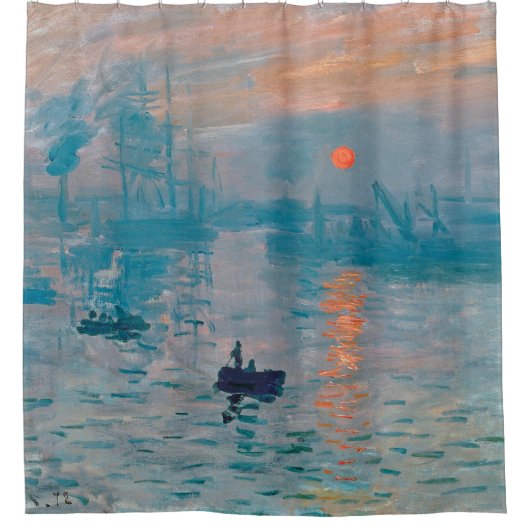 Impression Sunrise Claude Monet Duschvorhang (Vorderseite)