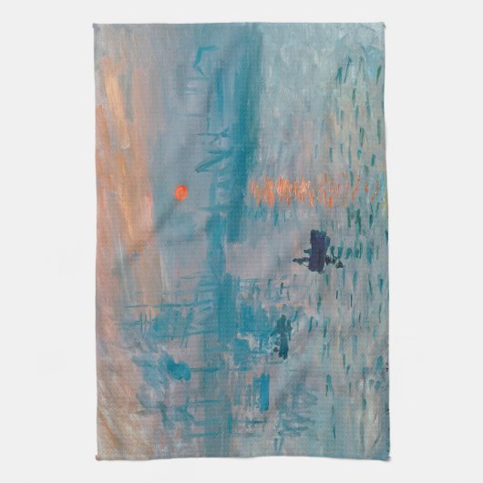 Impression Sunrise Claude Monet Geschirrtuch (Vertikal)