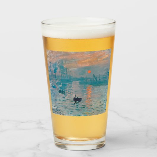 Impression Sunrise Claude Monet Glas (Vorne (Gefüllt))