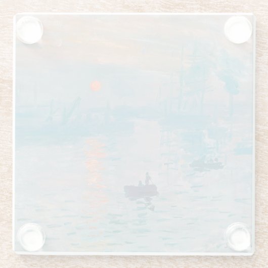 Impression Sunrise Claude Monet Glasuntersetzer (Rückseite)