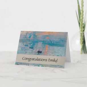 Impression Sunrise claude monet impressionist Karte