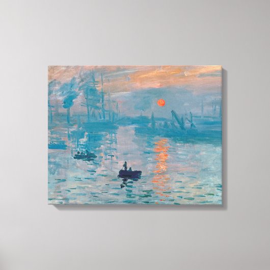 Impression Sunrise claude monet impressionist Leinwanddruck (Vorderseite)