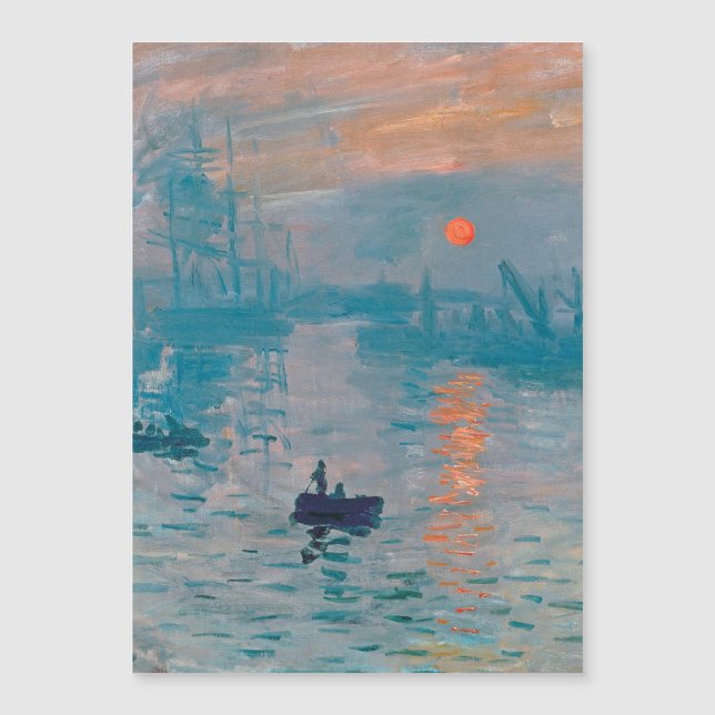 Impression Sunrise claude monet impressionist Magnetkarte (Vorderseite)