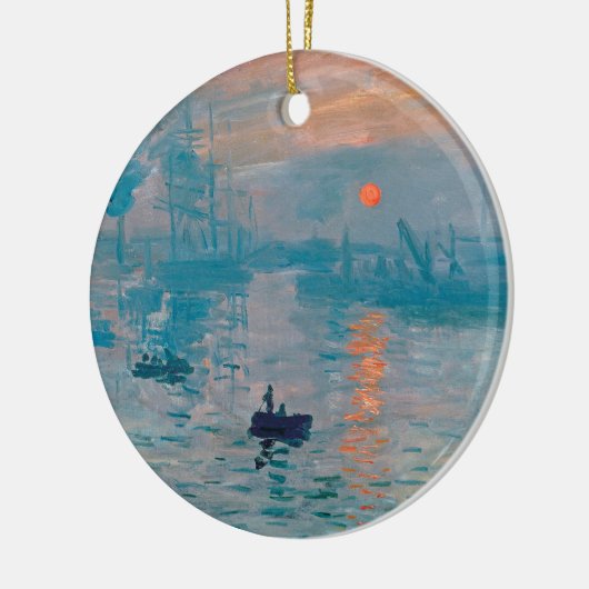 Impression Sunrise Claude Monet Keramik Ornament (Links)