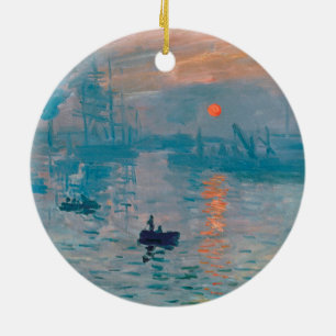 Impression Sunrise Claude Monet Keramik Ornament