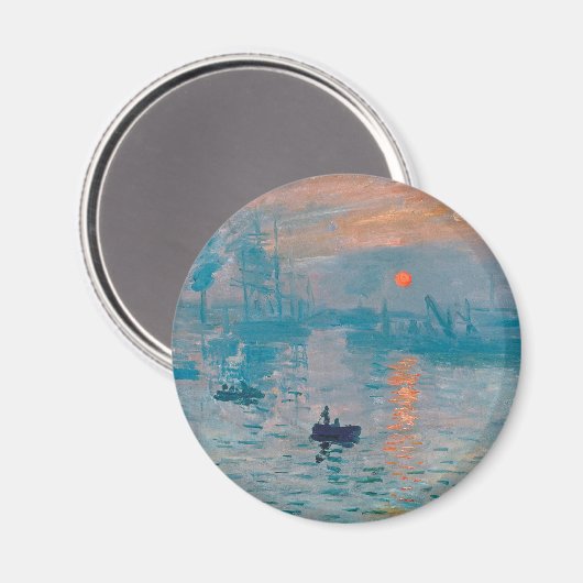 Impression Sunrise Claude Monet Magnet (Vorderseite/Rückseite)