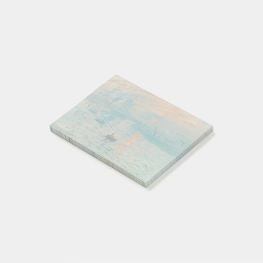Impression Sunrise Claude Monet Post-it Klebezettel (angewinkelt)