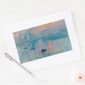 Impression Sunrise Claude Monet Rechteckiger Aufkleber (Umschlag)