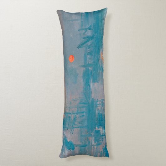 Impression Sunrise Claude Monet Seitenschläferkissen (Rückseite (Vertikal))