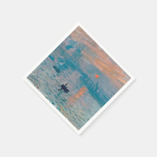 Impression Sunrise Claude Monet Serviette (Ecke)