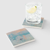 Impression Sunrise Claude Monet Steinuntersetzer (Seitenansicht)