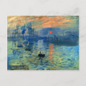 Impression Sunrise, Soleil Levant, Claude Monet Postkarte (Vorderseite)