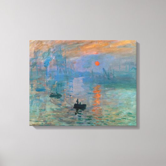 Impression Sunrise von Claude Monet Leinwanddruck (Vorderseite)