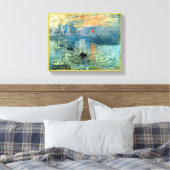 Impression Sunrise von Claude Monet Leinwanddruck (Insitu (Schlafzimmer))