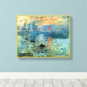 Impression Sunrise von Claude Monet Leinwanddruck (Insitu (Holzboden))