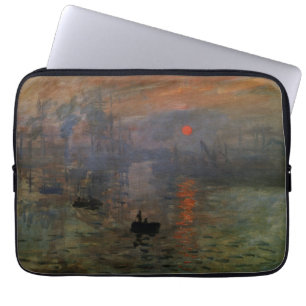 Impression Sunrise von Claude Monet, Vintage Kunst Laptopschutzhülle
