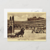 Impression von Roma-Künstlern, Löwen und Christen Postkarte (Vorne/Hinten)