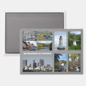 Impressionen aus Georgien USA Magnet (Vorderseite/Rückseite)