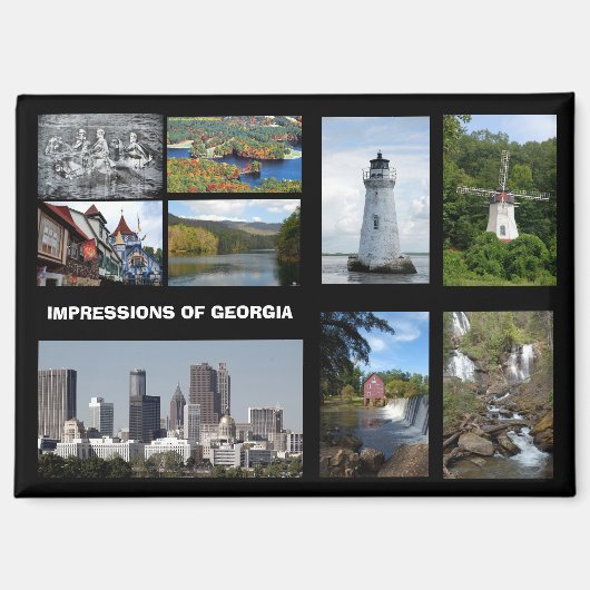 Impressionen aus Georgien USA Magnet (Vorderseite)
