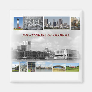 Impressionen aus Georgien, USA Magnet