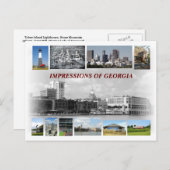 Impressionen aus Georgien, USA Postkarte (Vorne/Hinten)