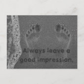 Impressionen des Footprint im Inspirierend Sand-Zi Postkarte (Vorderseite)