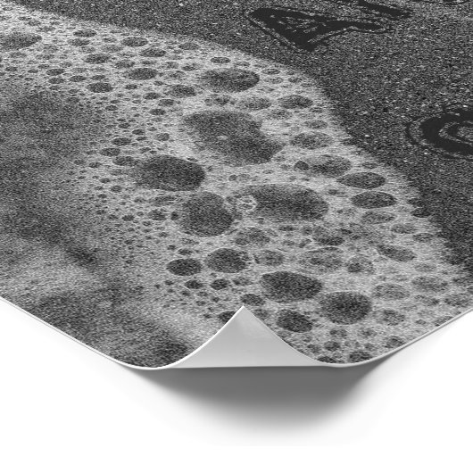 Impressionen des Footprint im Sand Poster (Ecke)