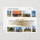 Impressionen von St. Augustine, Florida Postkarte (Vorne/Hinten)